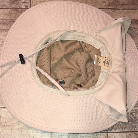 Redhead tan large unisex fishing:sun hat with fold up neck protector - Picture 6 of 15
